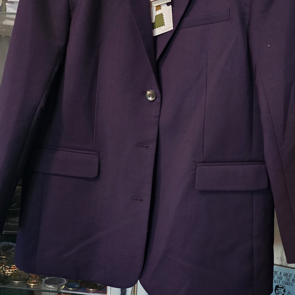 NEW WITH TAGSChic Women's Purple Blazer By FRNCH